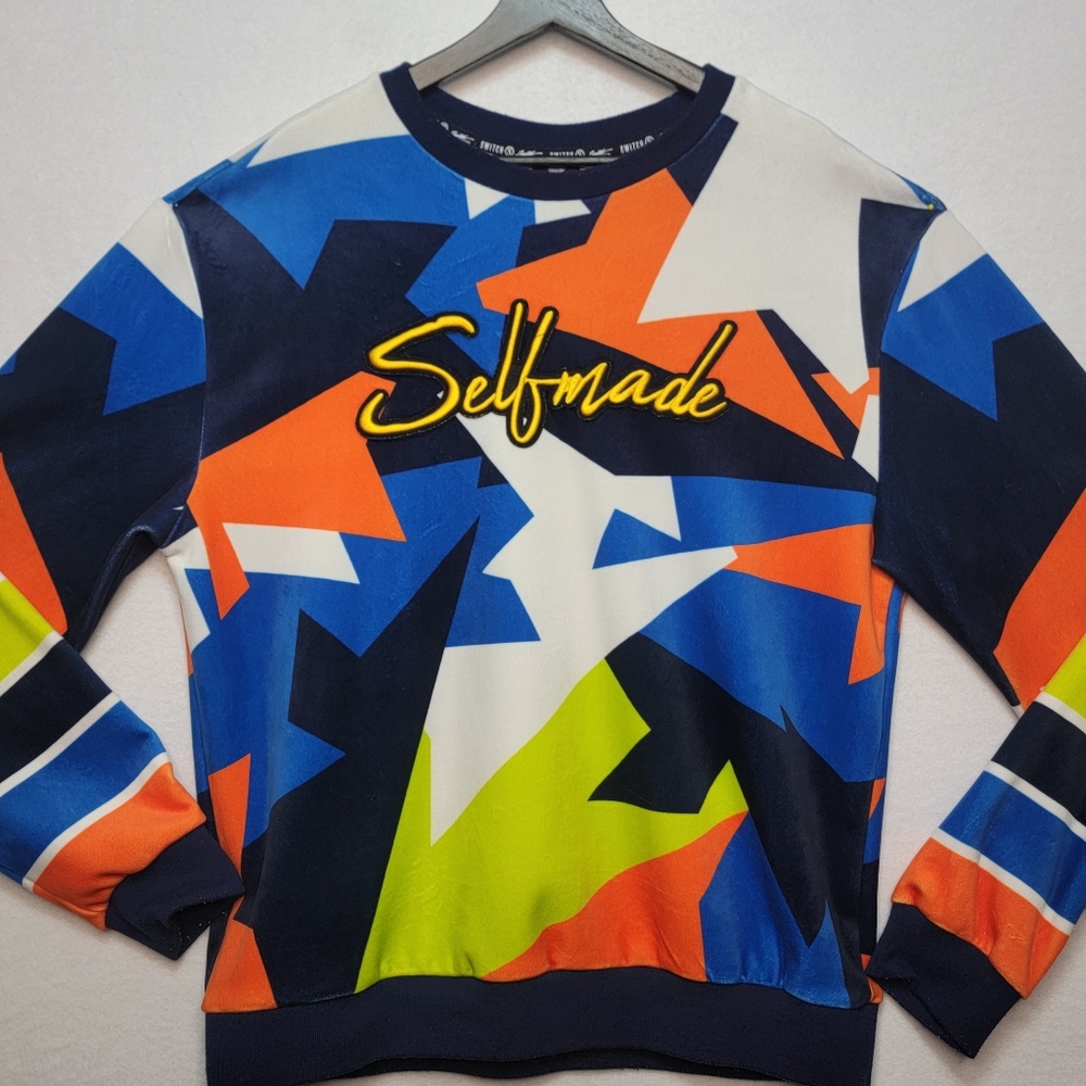 Switch Remarkable Selfmade VELOUR Print Crew‎ Neck Sweatshirt XL
